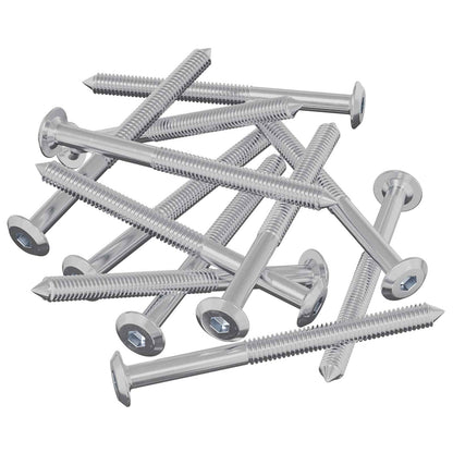 Möbel-Schrauben 1200 stk. Silber Stahl