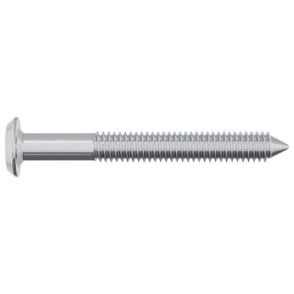 Schraube 2 stk. Silber M6 x 50 mm Stahl