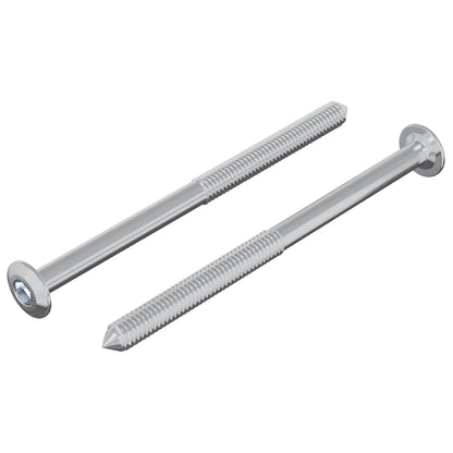 Schraube 2 stk. Silber M6 x 85 mm Stahl