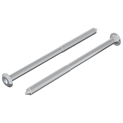 Schraube 2 stk. Silber M6 x 100 mm Stahl