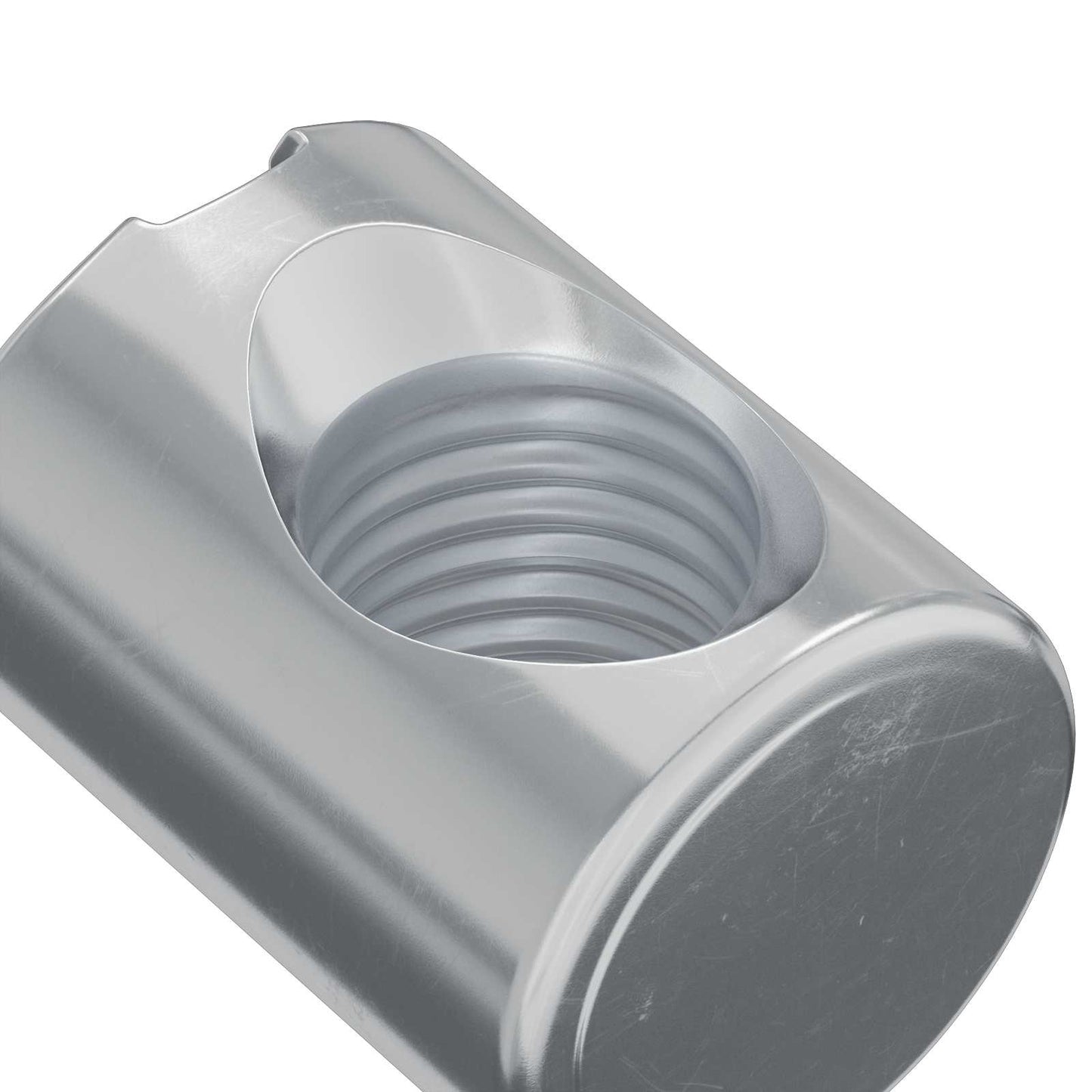 Zylindermuttern 2 Stk. Silber M6 x 13 mm Metall