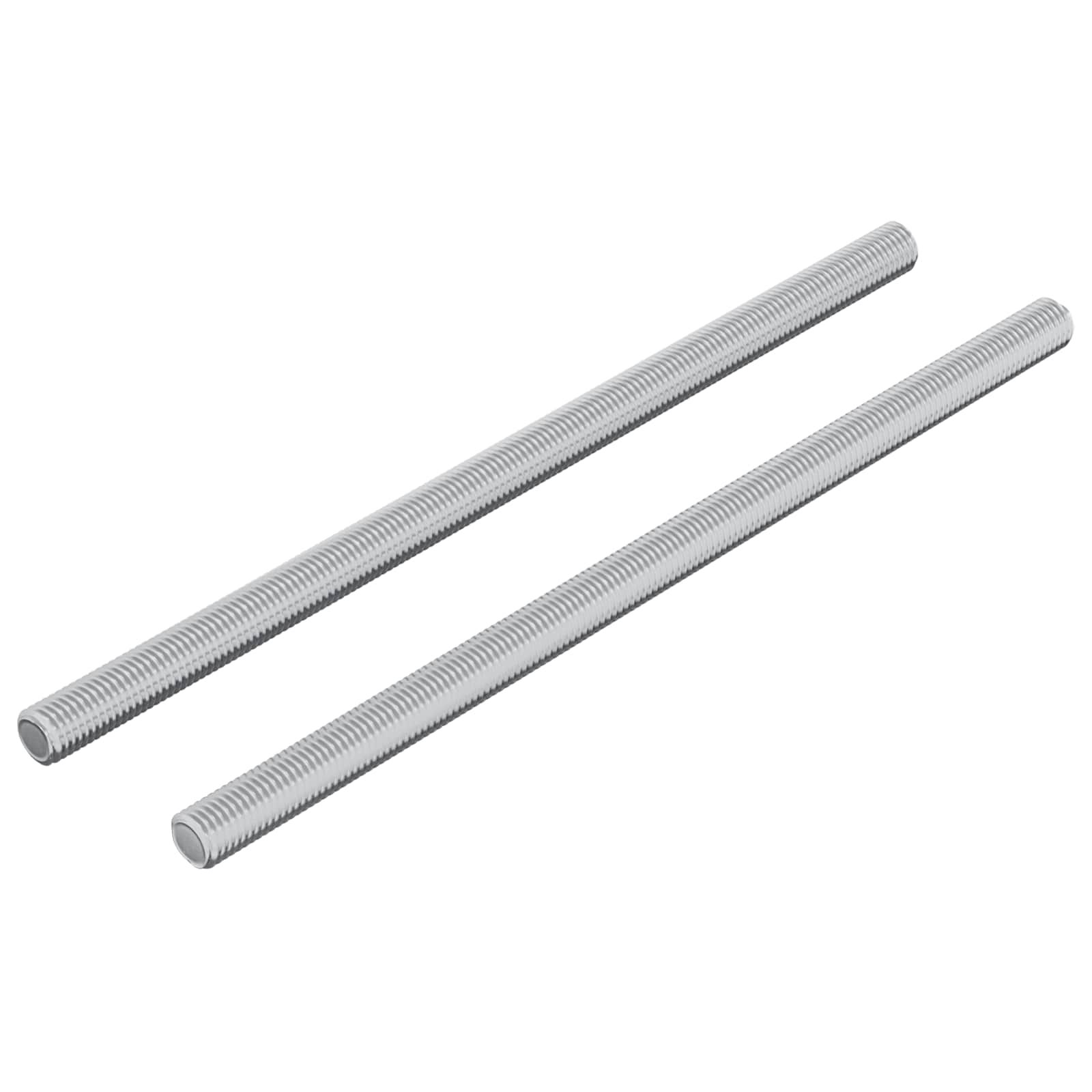 Gewindestange 2 Stk. Silber 6 x 120 mm Stahl