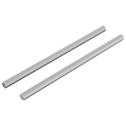 Gewindestange 2 Stk. Silber 6 x 120 mm Stahl