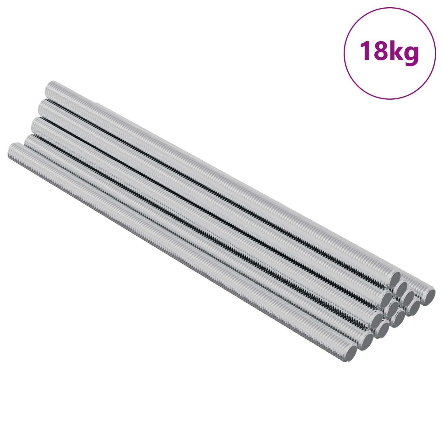 Gewindestange 800 Stk. Silber Stahl
