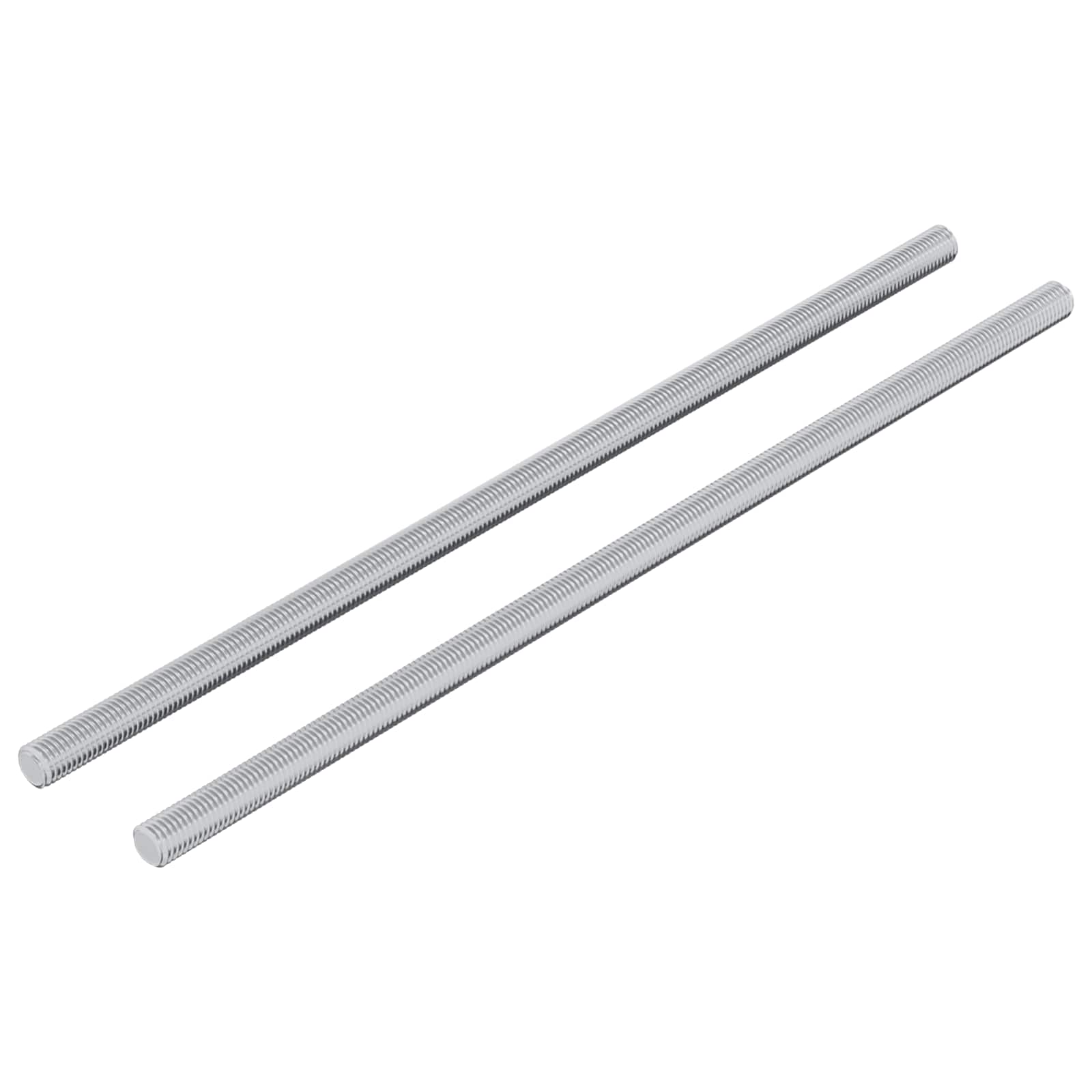 Gewindestange 2 Stk. Silber 6 x 170 mm Stahl