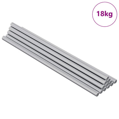 Gewindestange 600 Stk. Silber Stahl