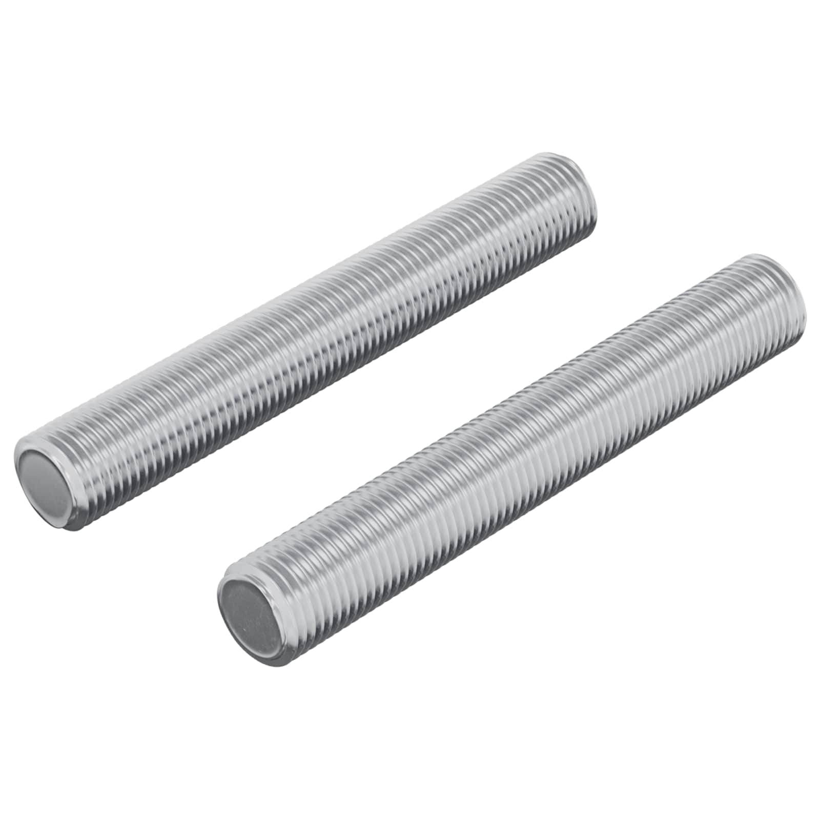 Gewindestange 2 Stk. Silber 8 x 55 mm Stahl