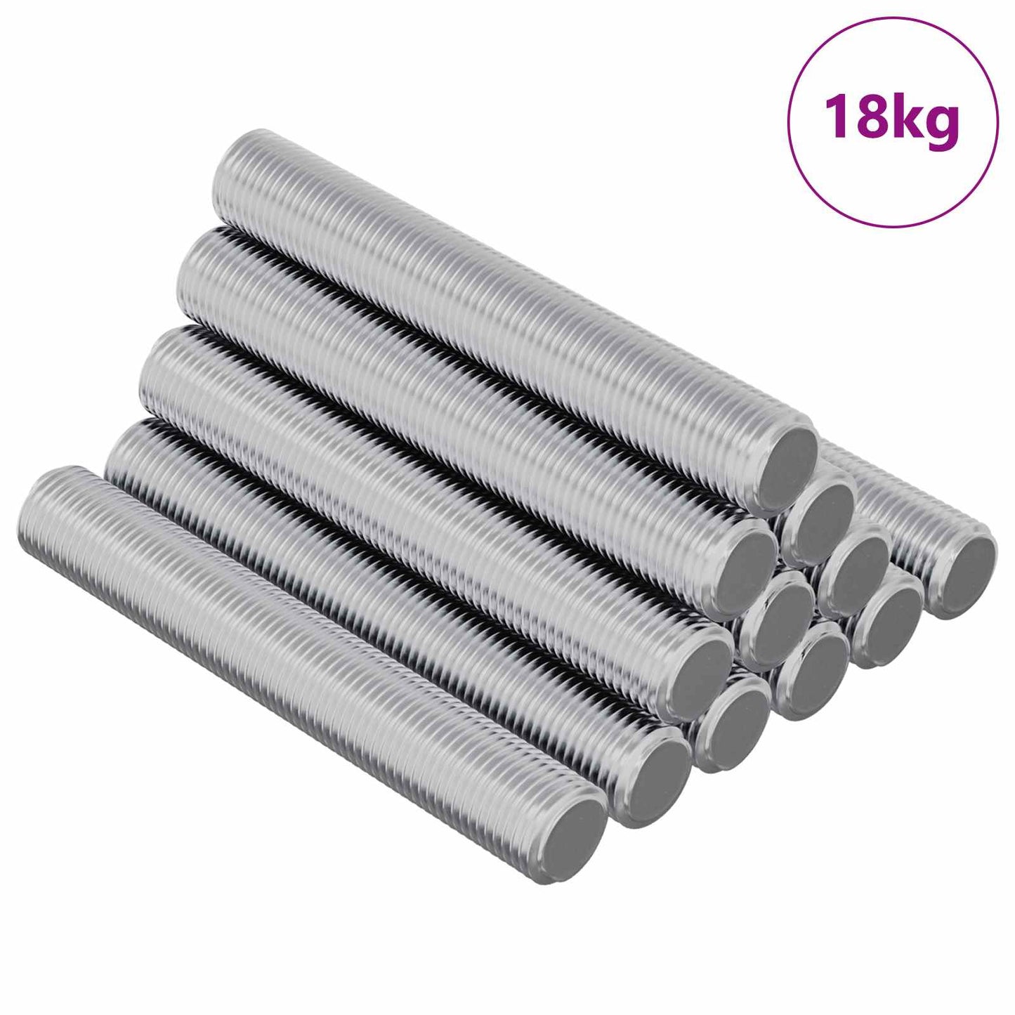 Gewindestange 1000 Stk. Silber Stahl