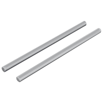 Gewindestangen 2 Stk. Silber M6 x 120 mm Metall