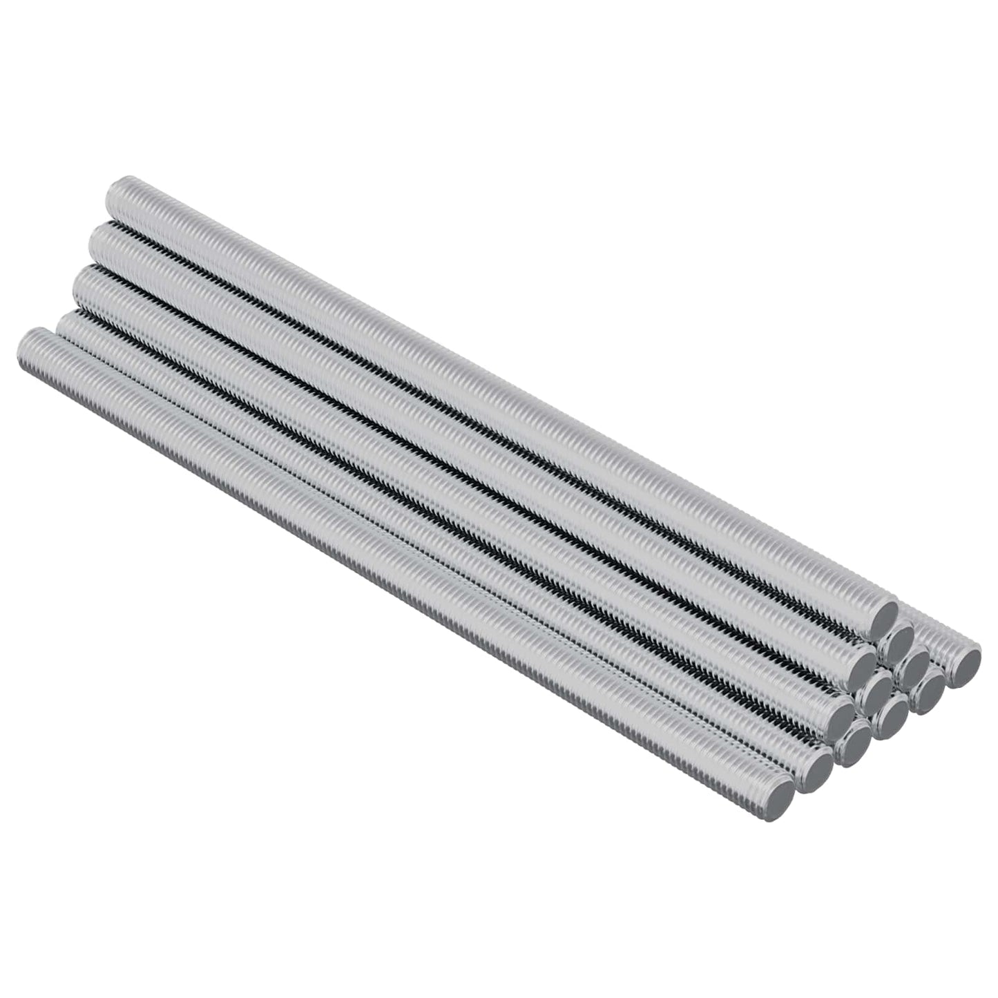Gewindestangen 12 stk. Silber M6 x 120 mm Metall