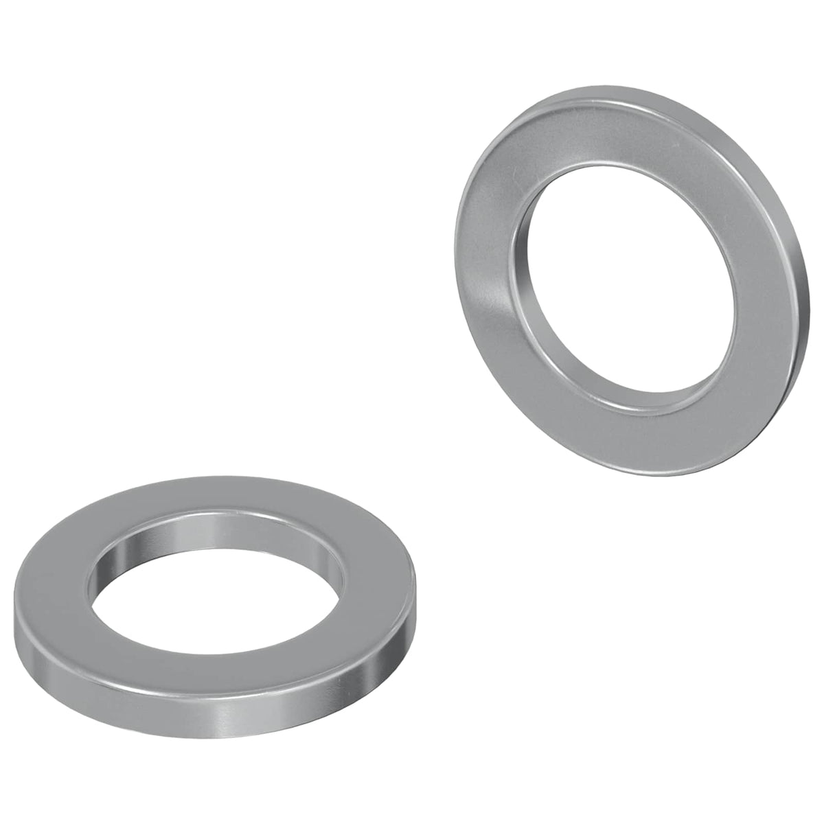 Unterlegscheiben 2 stk. Silber 10 x 10 x 1,2 mm Stahl