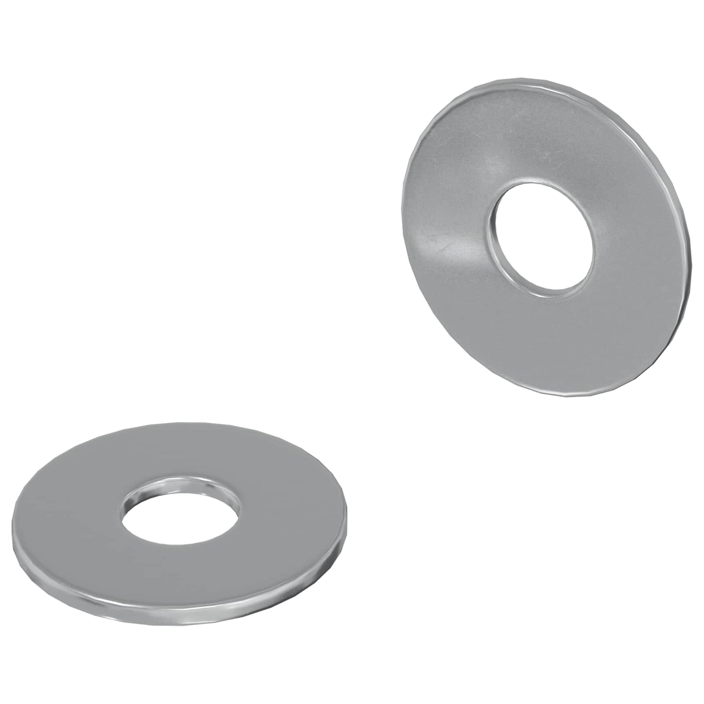 Unterlegscheiben 2 stk. Silber 18 x 18 x 1,2 mm Eisen