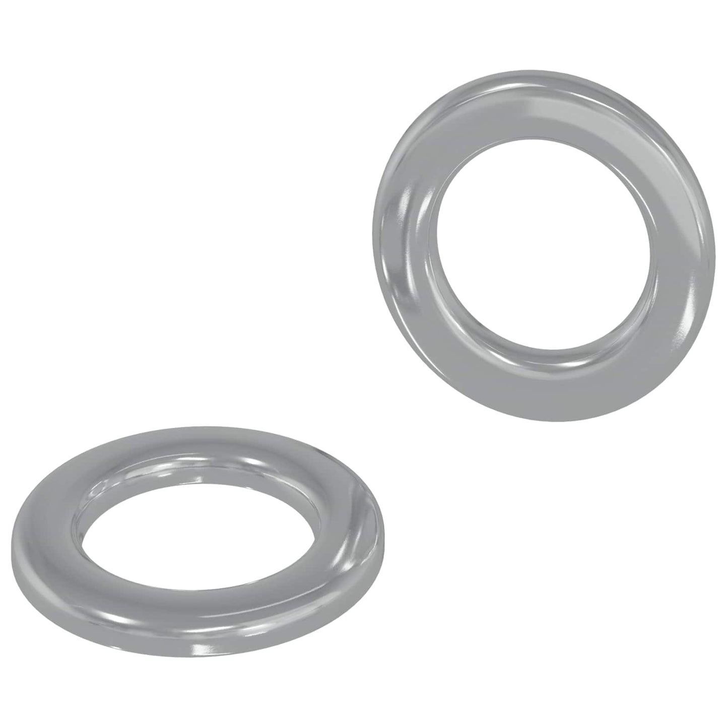 Unterlegscheiben 2 stk. Silber 10 x 10 x 0,8 mm Eisen