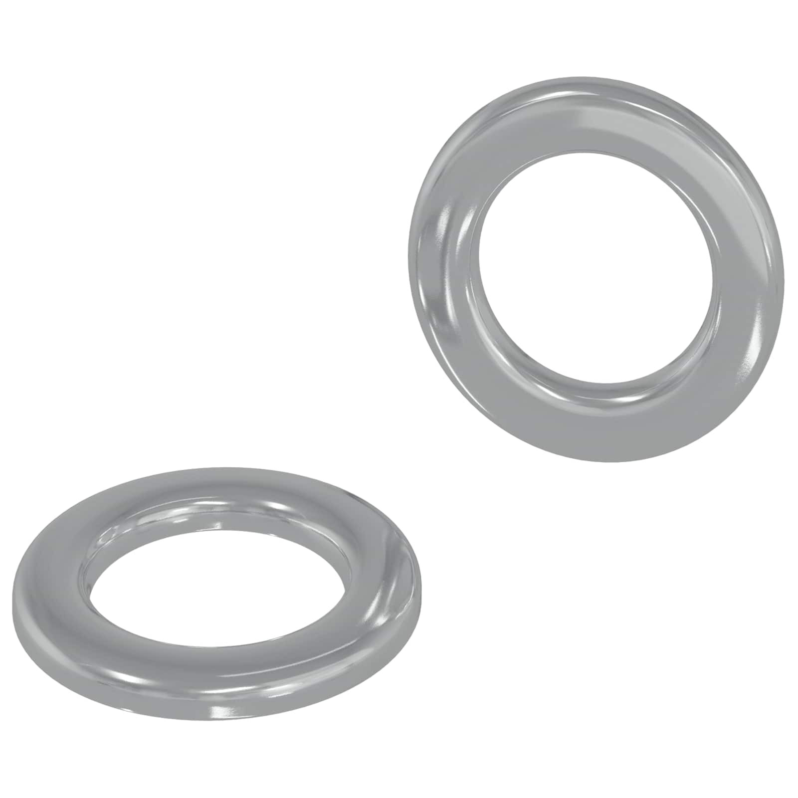 Unterlegscheiben 2 stk. Silber 10 x 10 x 0,8 mm Eisen