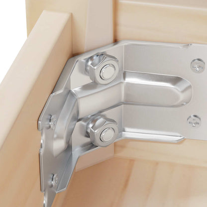 Sechskantmutter 3600 Stk. Silber Metall