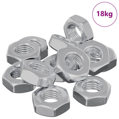 Sechskantmutter 3600 Stk. Silber Metall