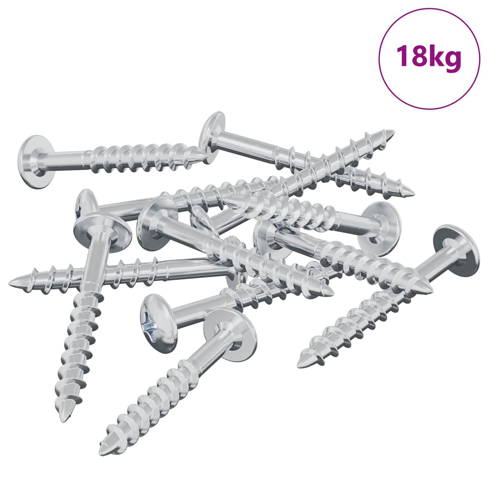 Schraube 7792 stk. Silber 9,8 x 35 mm Eisen