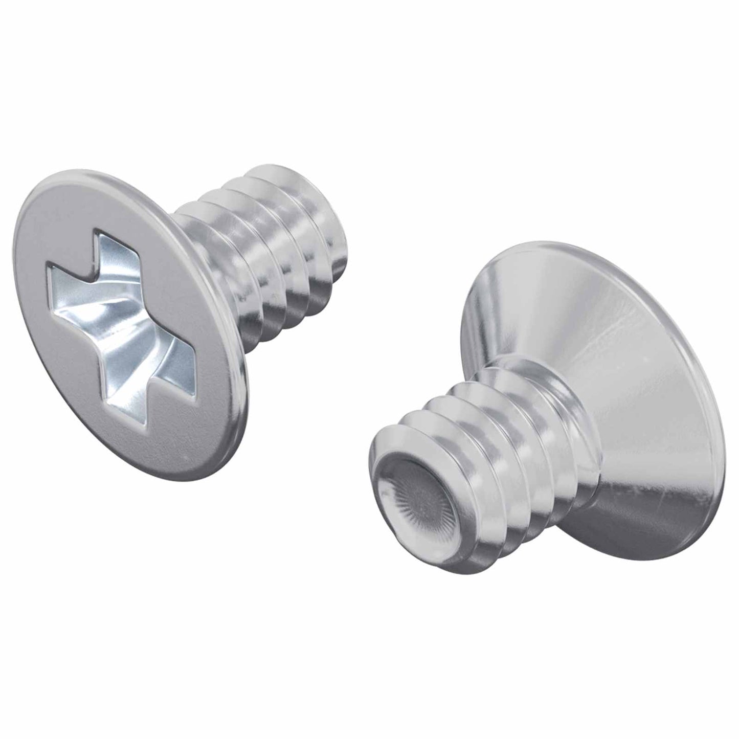 Senkkopfschrauben 2 stk. Silber M4 x 6 mm Stahl