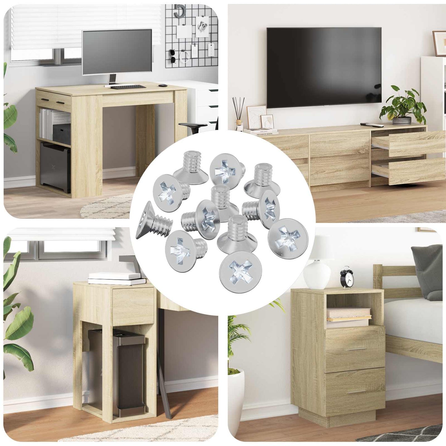 Senkkopfschrauben 32727 stk. Silber Eisen