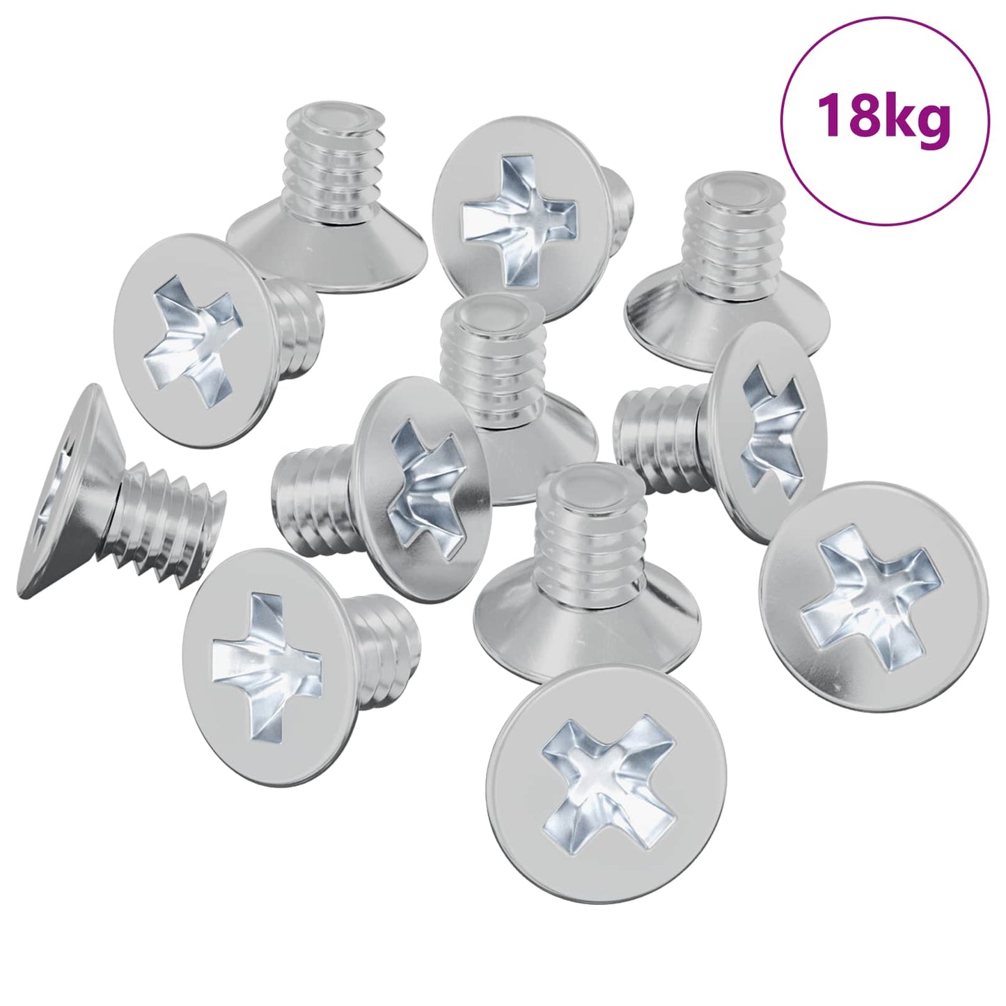 Senkkopfschrauben 32727 stk. Silber Eisen