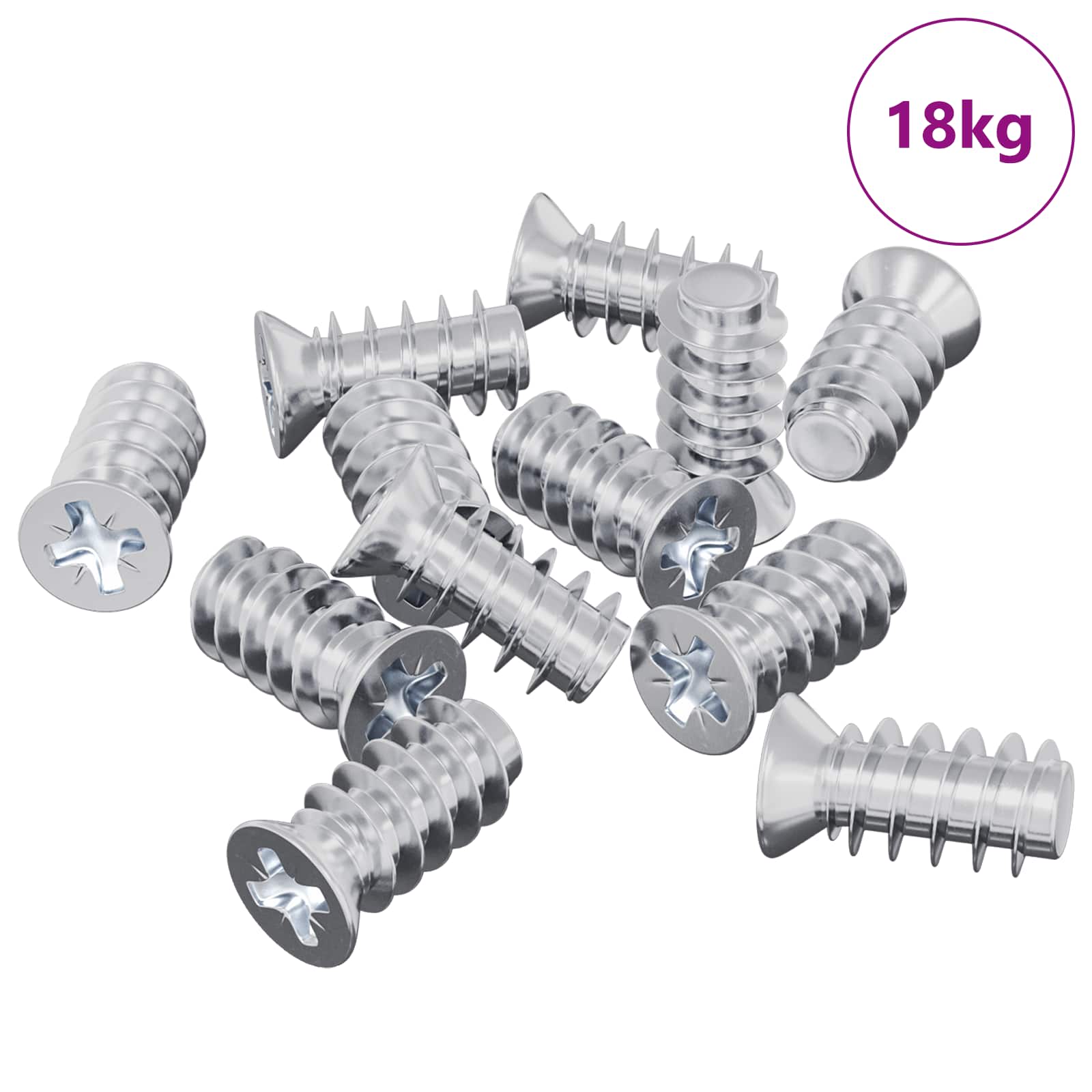 Schraube 10909 Stk. Silber M6 x 12 mm Eisen