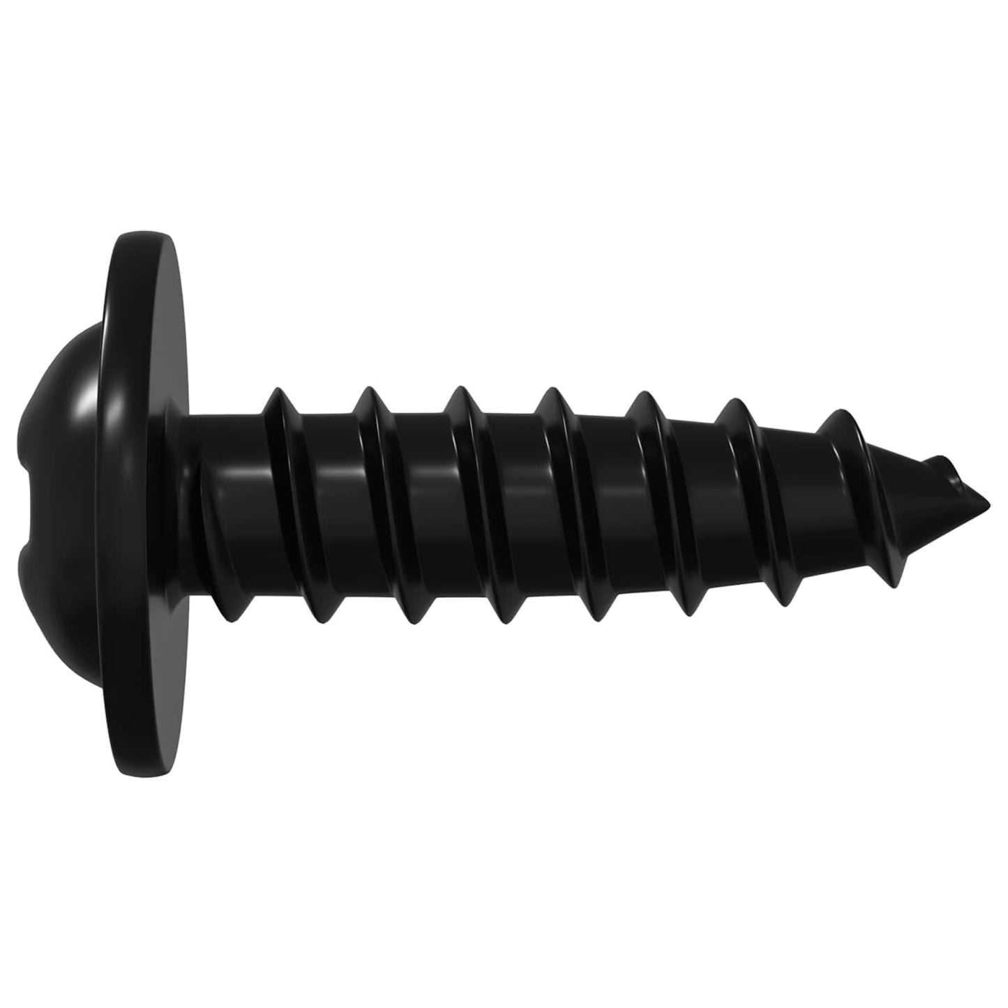 Selbstschneidender Nagel 16364 stk. Schwarz 3,5 x 12 mm Eisen