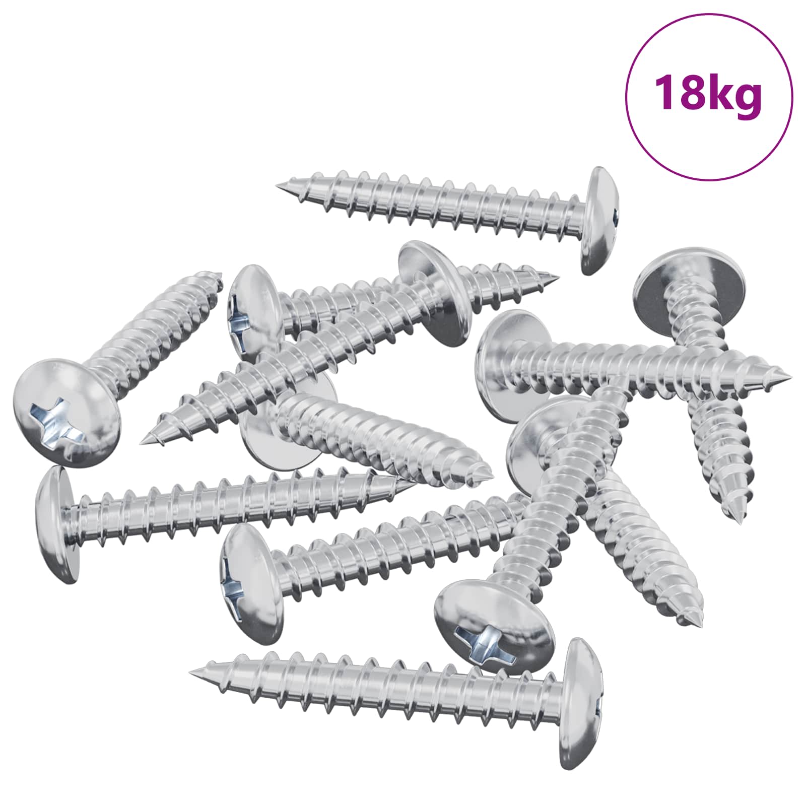 Selbstschneidender Nagel 9231 stk. Zink-beschichtet Stahl