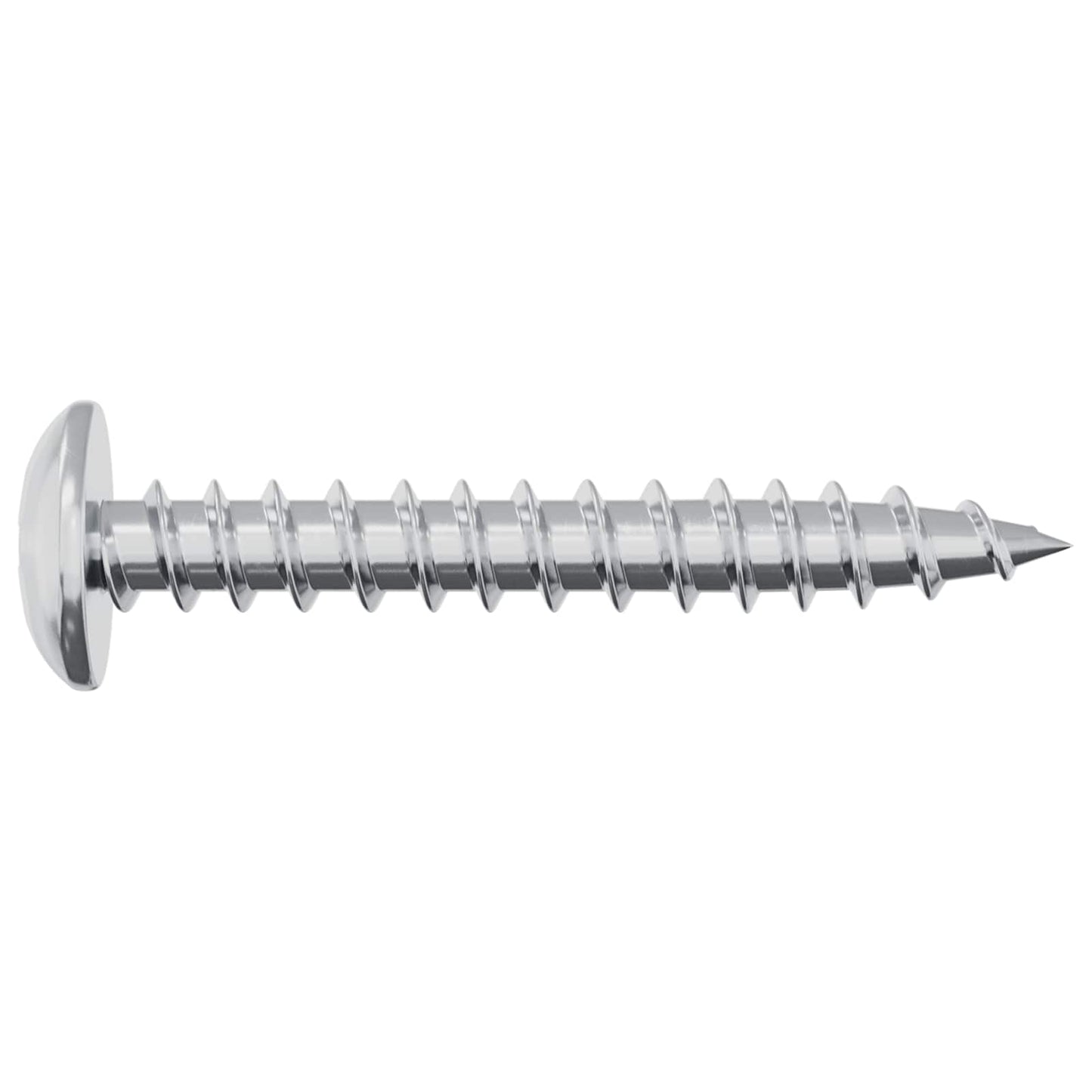 Holzschraube 12 Stk. Silber M4 x 28 mm Eisen