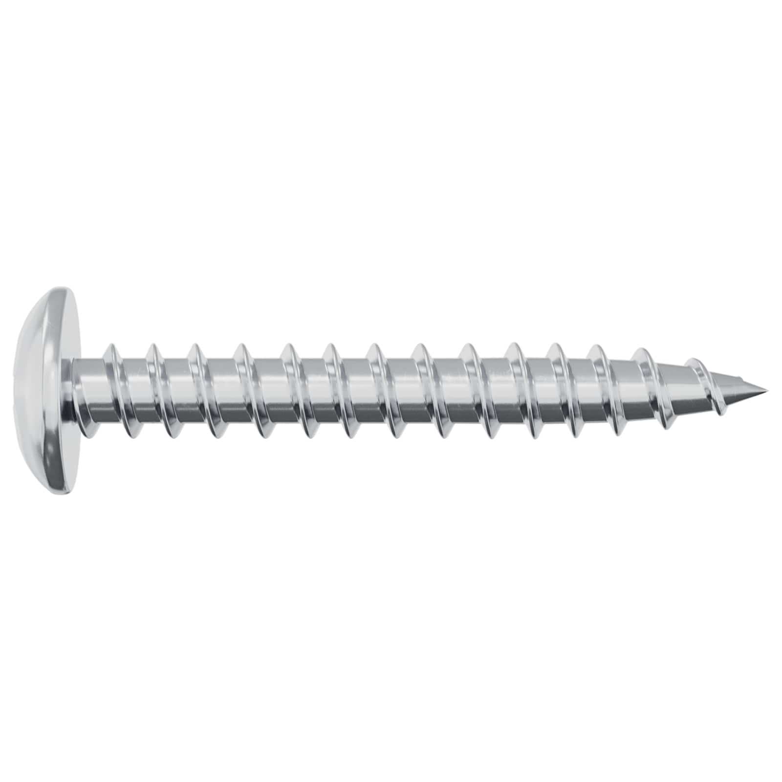 Holzschraube 12 Stk. Silber M4 x 28 mm Eisen