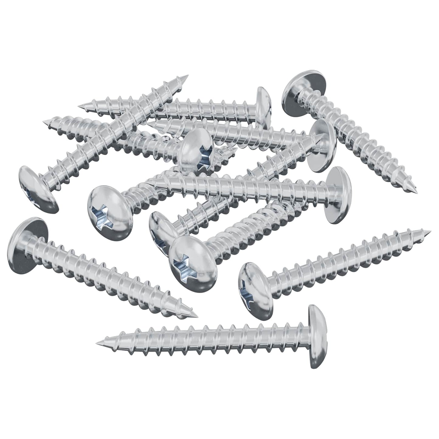Holzschraube 8182 Stk. Silber M4 x 28 mm Eisen