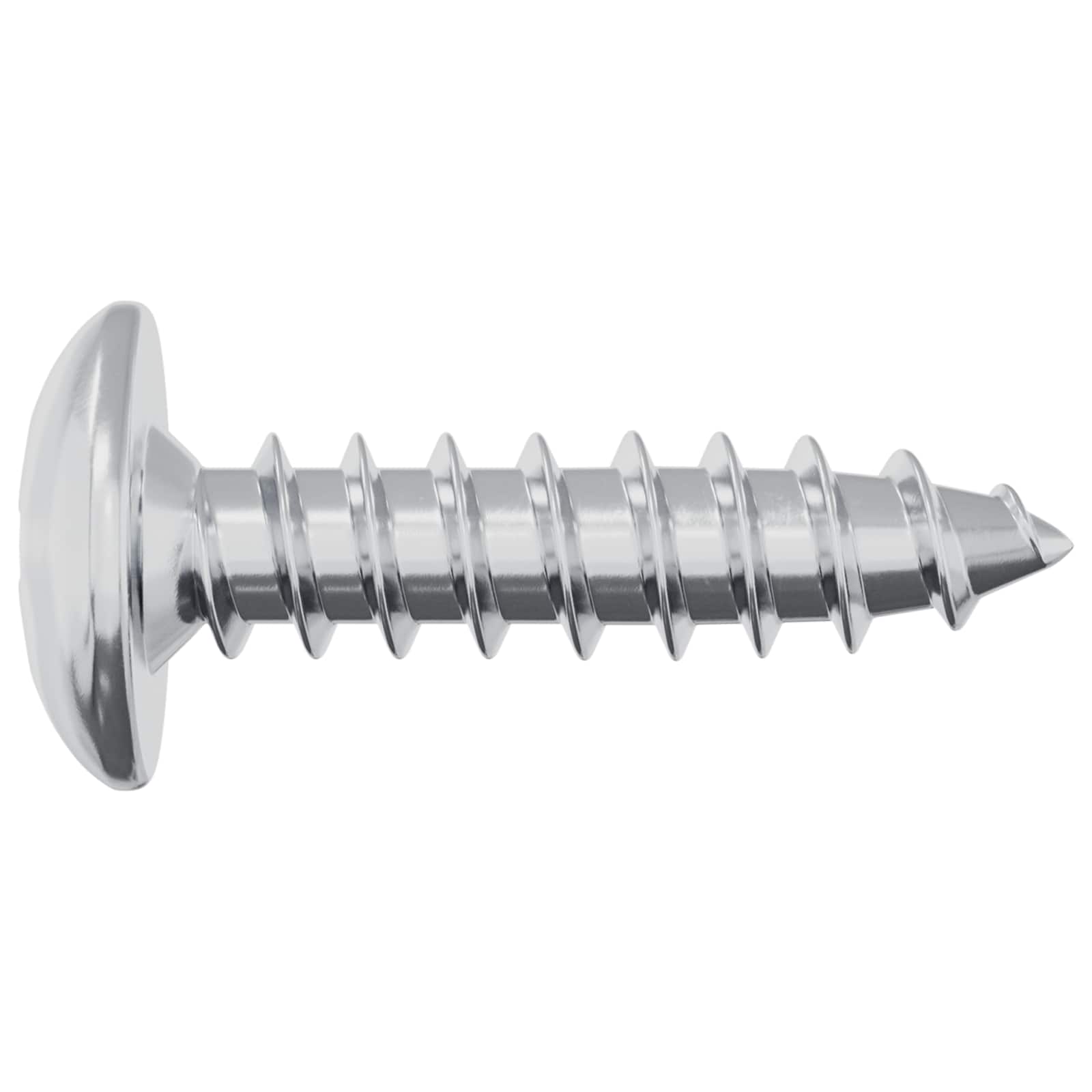Schraube 2 stk. Silber M4 x 16 mm Stahl