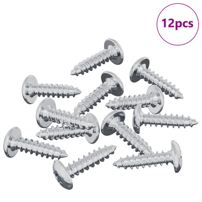 Schraube 12 stk. Silber M4 x 16 mm Stahl