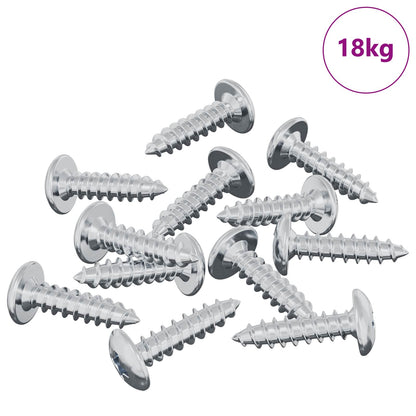 Schraube 13636 stk. Silber M4 x 16 mm Stahl