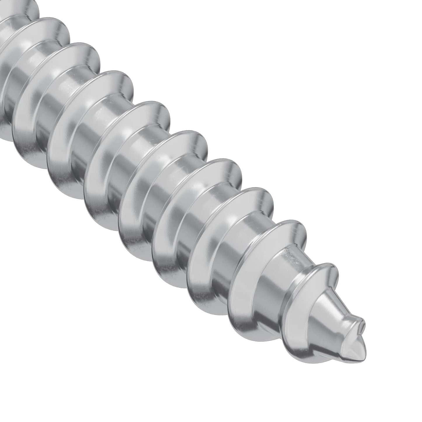 Holzschraube 2 Stk. Silber 9,8 x 53 mm Stahl