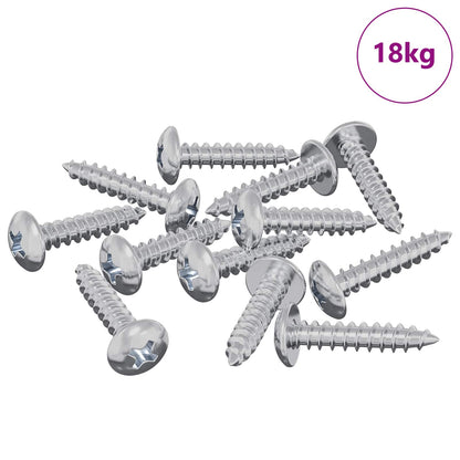 Holzschrauben 10976 Stk. Silber Stahl