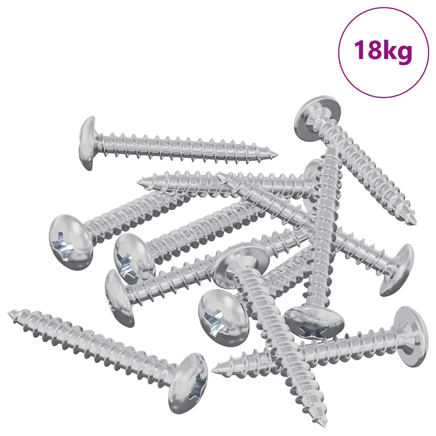 Holzschrauben 8451 Stk. Silber Stahl