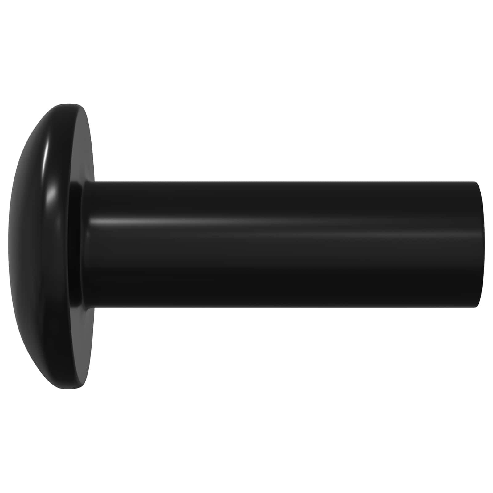Hülsenmuttern 8451 stk. Schwarz Metall