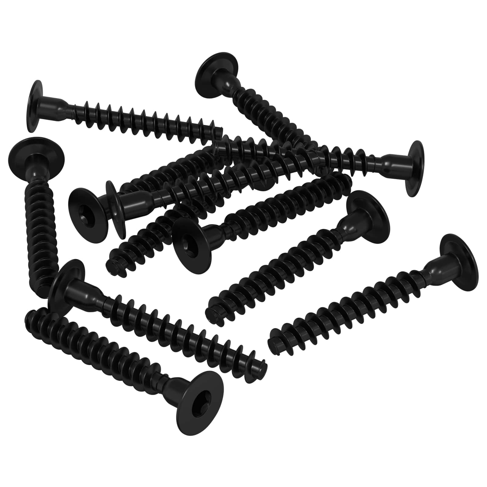 Steckkappen-Schraube 5143 stk. Schwarz Eisen