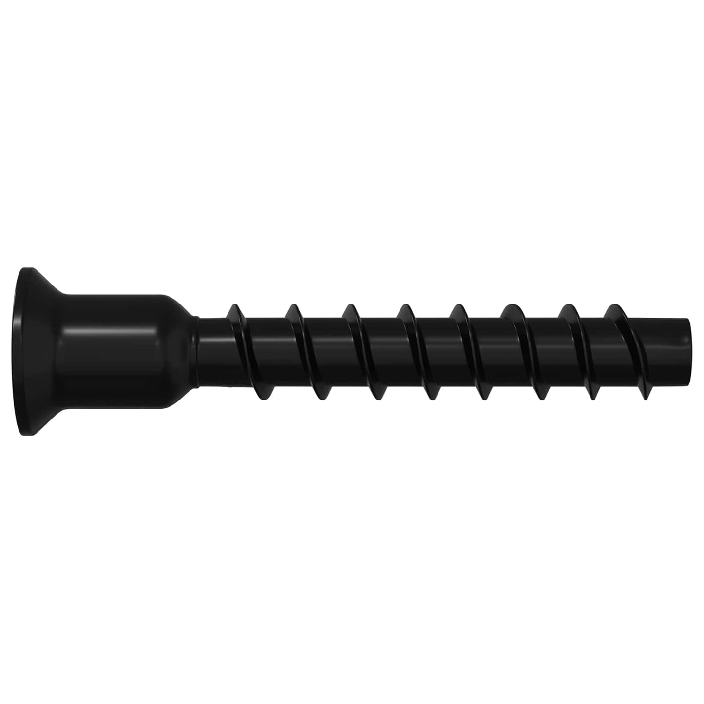 Steckkappen-Schraube 12 Stk. Schwarz 7 x 40 mm Eisen