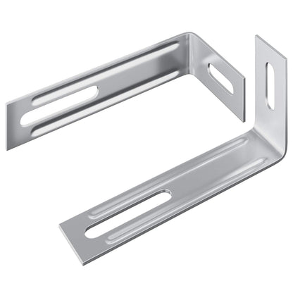 Anti-Kipp-Halterung 2 Silber 74,5 x 15 x 32 mm Eisen