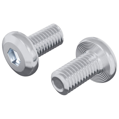 Schraube mit Sperre Uni 2 Stk. Silber M6 x 12 mm Stahl
