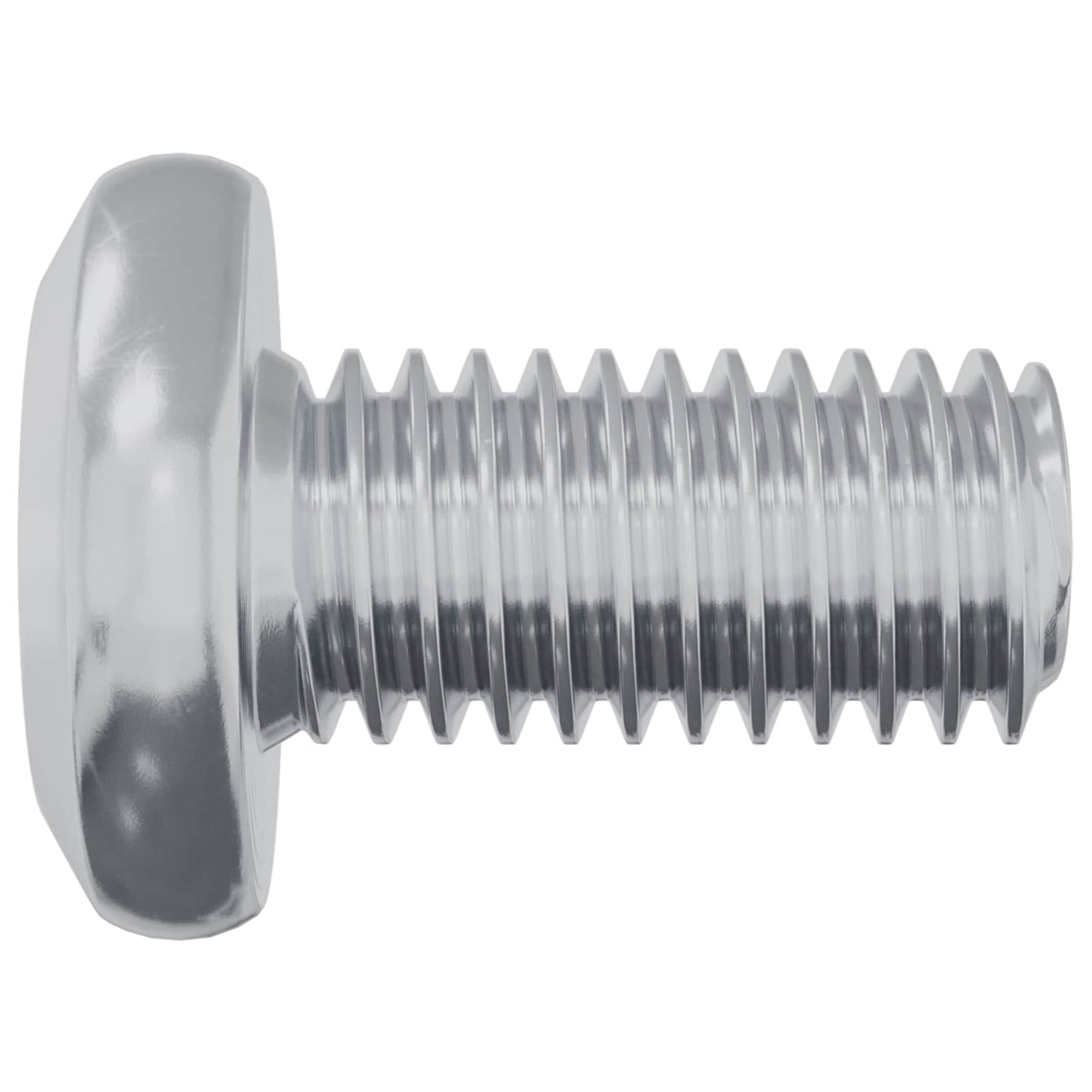 Schraube mit Sperre Uni 2 Stk. Silber M6 x 12 mm Stahl