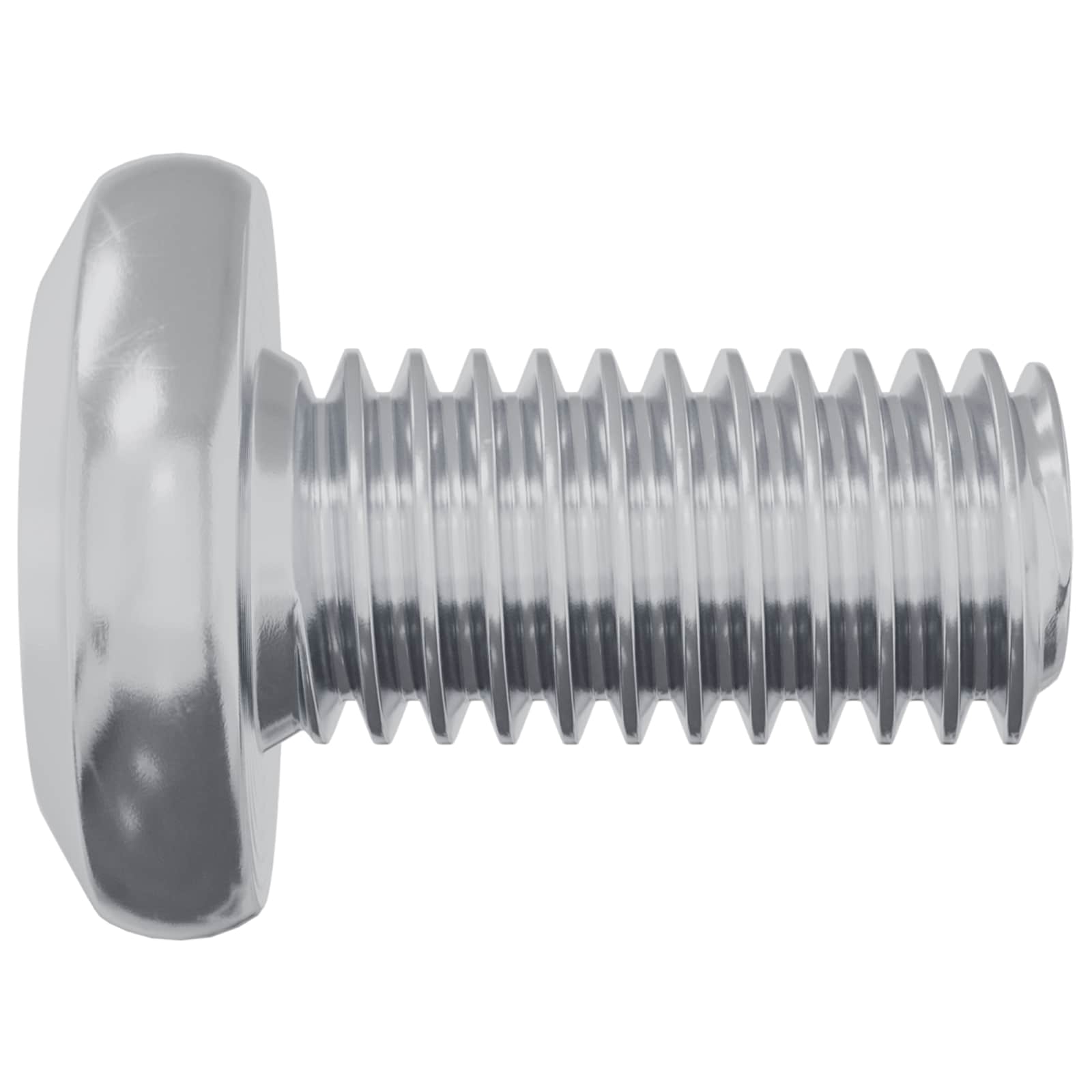 Schraube mit Sperre Uni 12 Stk. Silber M6 x 12 mm Stahl