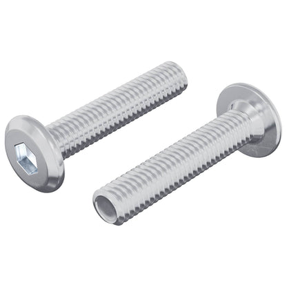Schraube mit Sperre Uni 2 Stk. Silber M6 x 30 mm Stahl