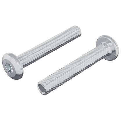 Schraube mit Sperre Uni 2 Stk. Silber M6 x 35 mm Stahl