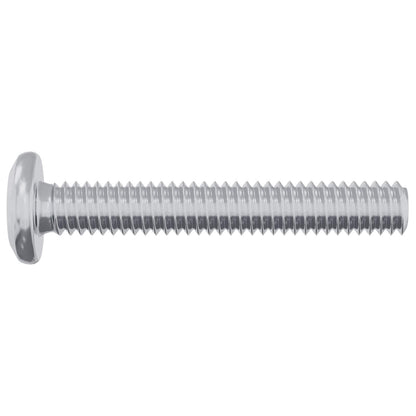 Schraube mit Sperre Uni 12 Stk. Silber M6 x 35 mm Stahl