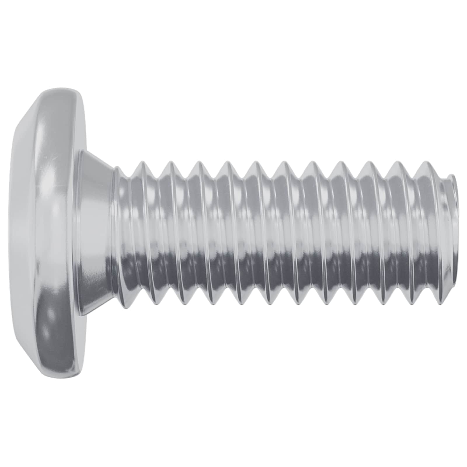 Kopf-Sicherungsschraube 2 stk. Silber M6 x 15 mm Stahl