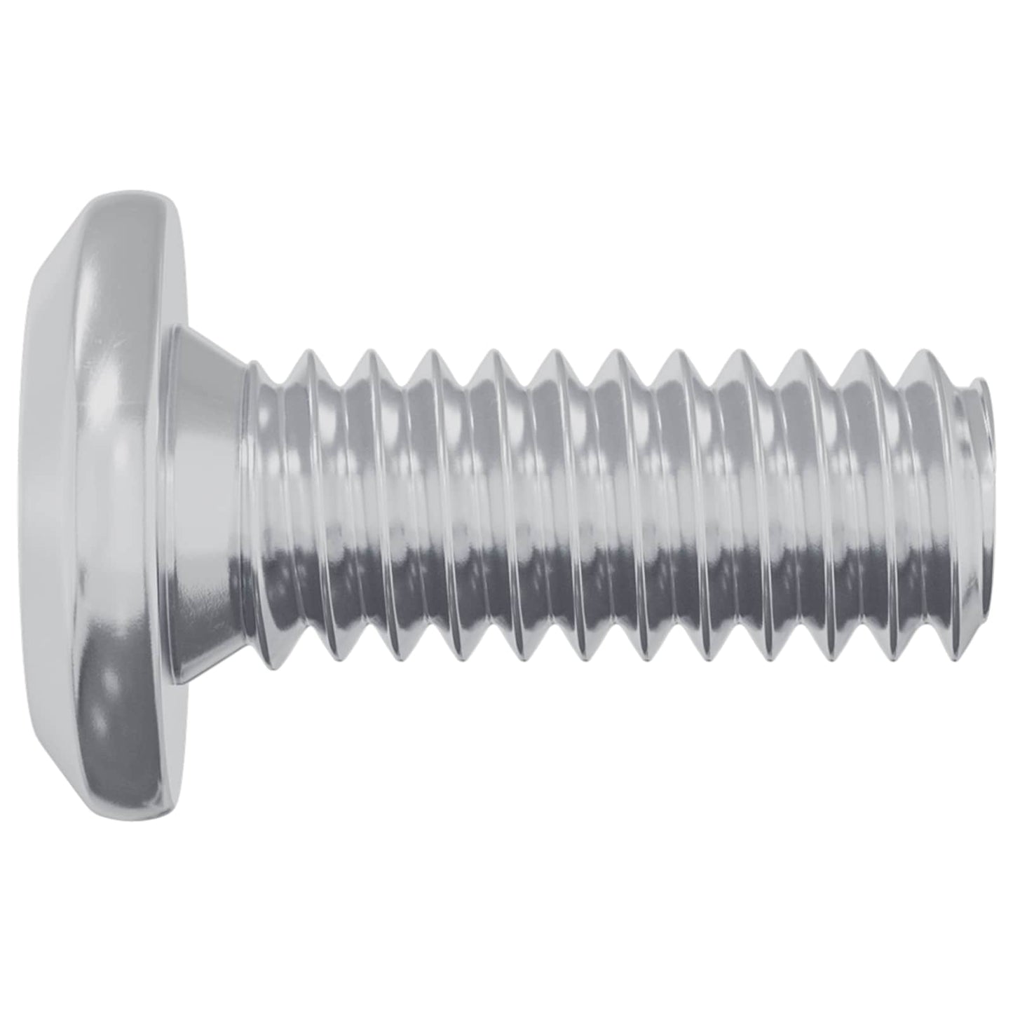 Kopf-Sicherungsschraube 12 stk. Silber M6 x 15 mm Stahl