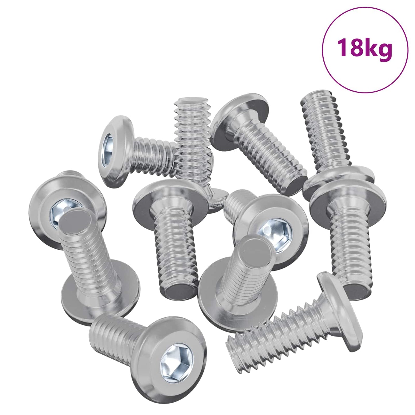 Kopf-Sicherungsschraube 3600 stk. Silber Stahl