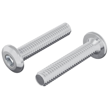 Kopf-Sicherungsschraube 2 stk. Silber M6 x 30 mm Stahl